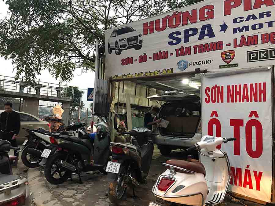 Hướng Piaggio - Sơn vành xe Sh tại Hà Nội uy tín