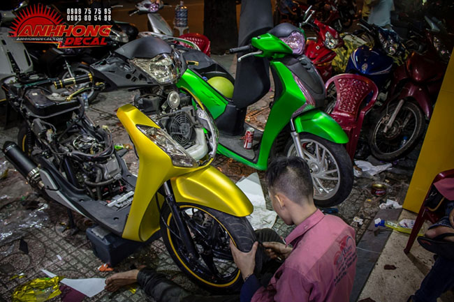 Cửa hàng dán decal xe Vision đẹp ở Hồ Chí Minh - Ánh Hồng Decal