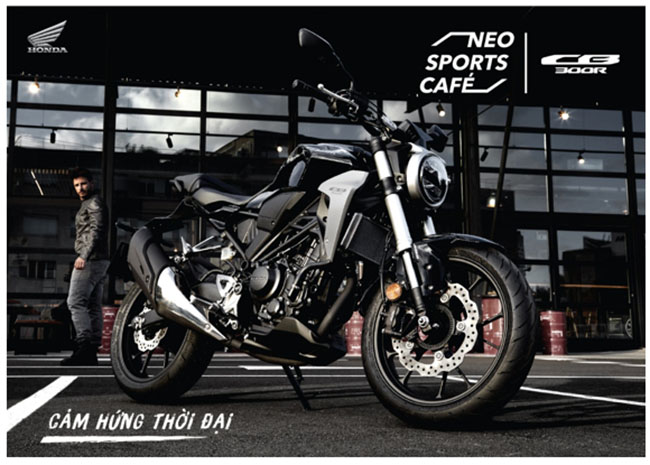 Dòng xe moto Honda CB300R thiết kế Neo Sports Cafe đặc trưng
