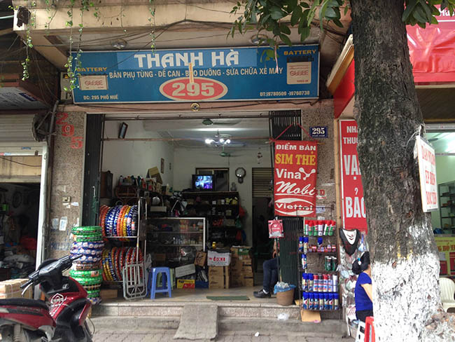 cửa hàng Thanh Hà cung cấp phụ tùng xe máy