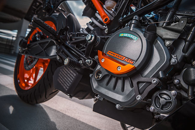 Khối động cơ có công suất cao của KTM 200 Duke