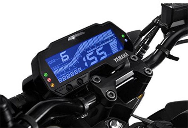 Màn hình LCD rõ nét của xe côn tay Nake Bike Yamaha MT15